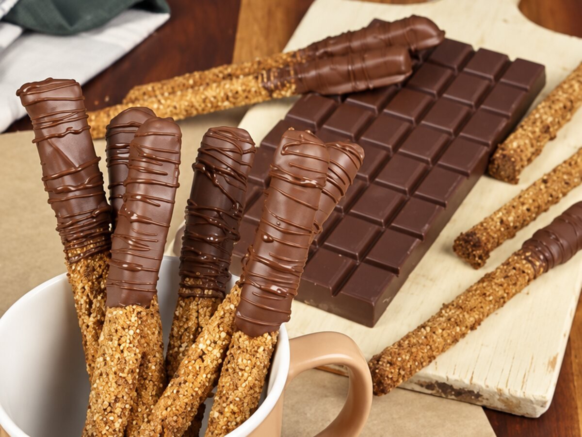Les bâtonnets noisette-chocolat façon Mikado