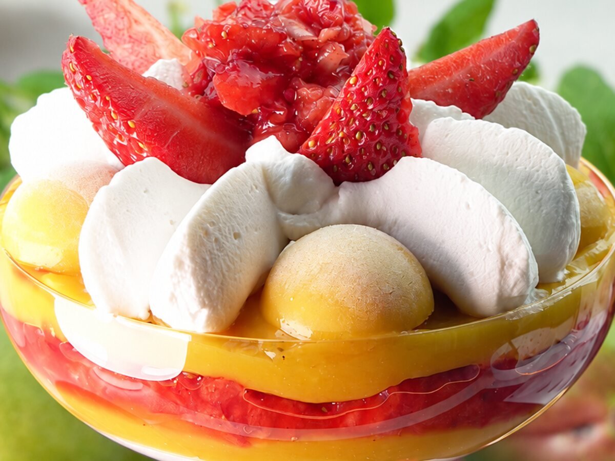 Le trifle fraises, mangue et passion
